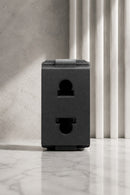 2-Pin Euro-American Socket Matt Black