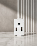 2-Pin + Earth American Socket