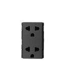 2 gang 2-Pin + Earth Euro-American Socket Matt