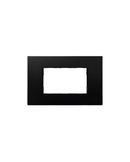3 Gang Plate Matt Black