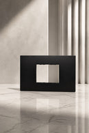 Central Plate Matt Black